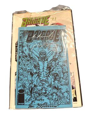 Brigade 93 Comic Book Lot Signed By Rob Liefeld & Others